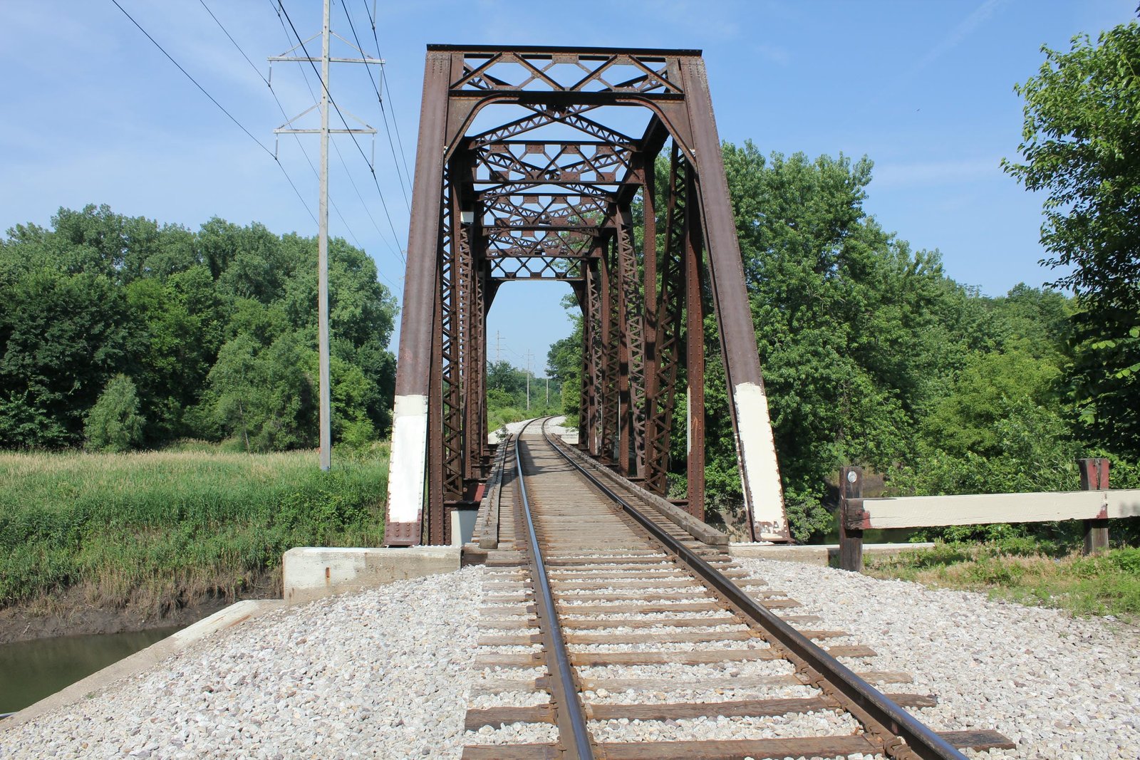 Looking west